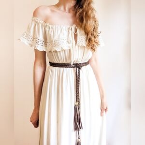 🦋LAST 1🦋 NWT Tulle and Batiste Rosalie Flat Plaited Belt 🌼